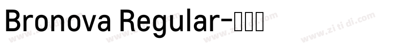Bronova Regular字体转换